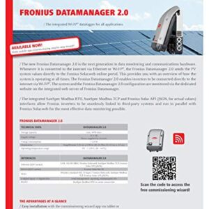 Fronius 4,240,038,Z Datamanager 2.0 WLAN for Galvo / Primo / Symo