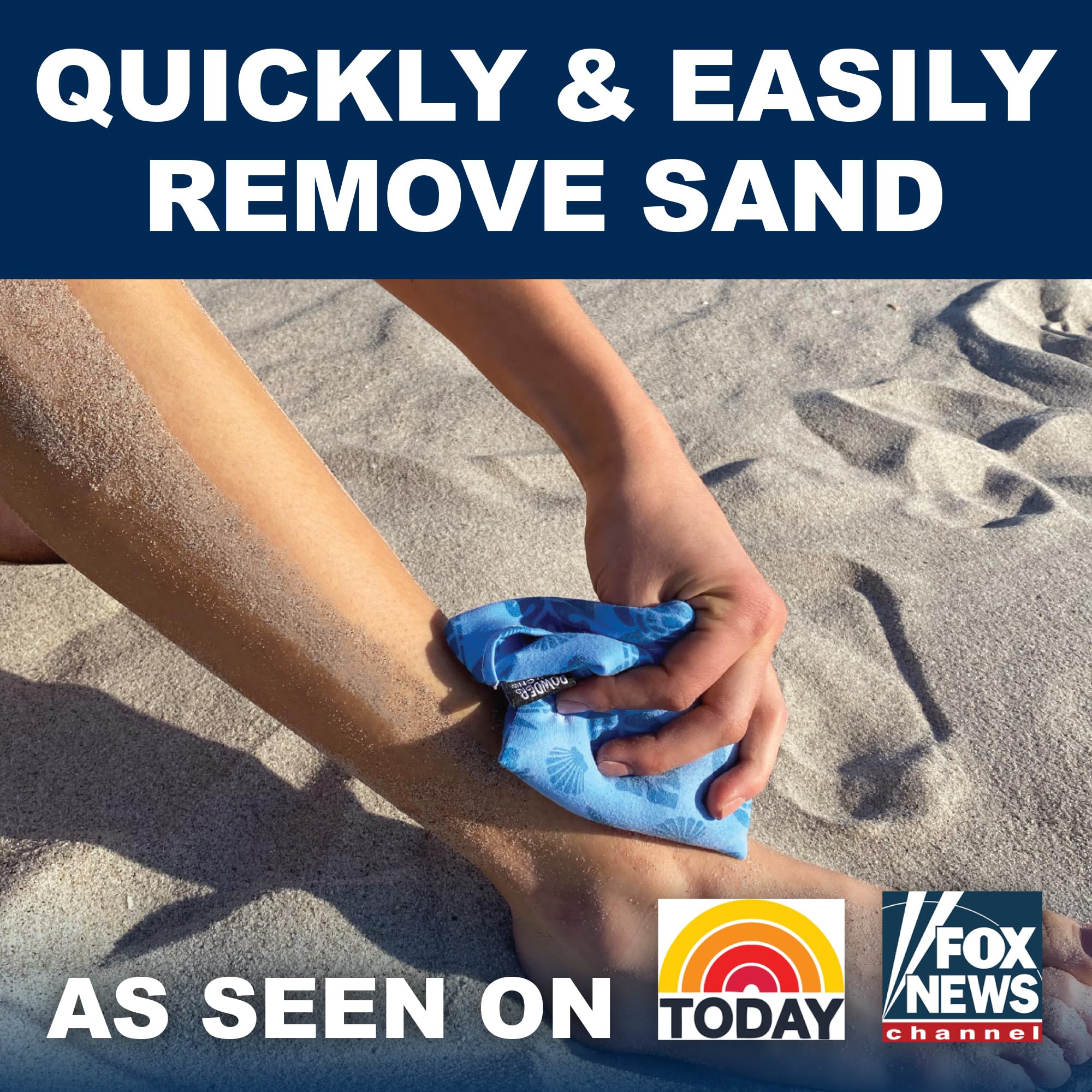 Powder Pouch Surf Brush for Sand, Sand Wipe Off Mitt, Sand Mit, Sand Brush Remover for Beach, Sand Mitt for Beach, Baby for Beach Summer Stripes Edition