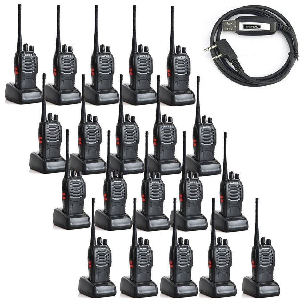 BaoFeng BF-888S Two Way Radio with One Program Cable(Pack of 20)