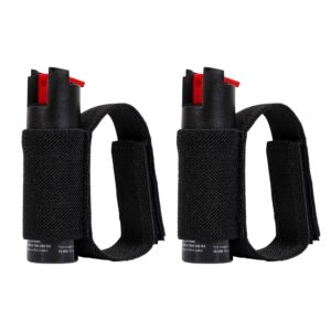 police magnum pepper spray self defense- running safety gear- made in the usa (2 pack 1/2oz joggers) (black 2 pack)
