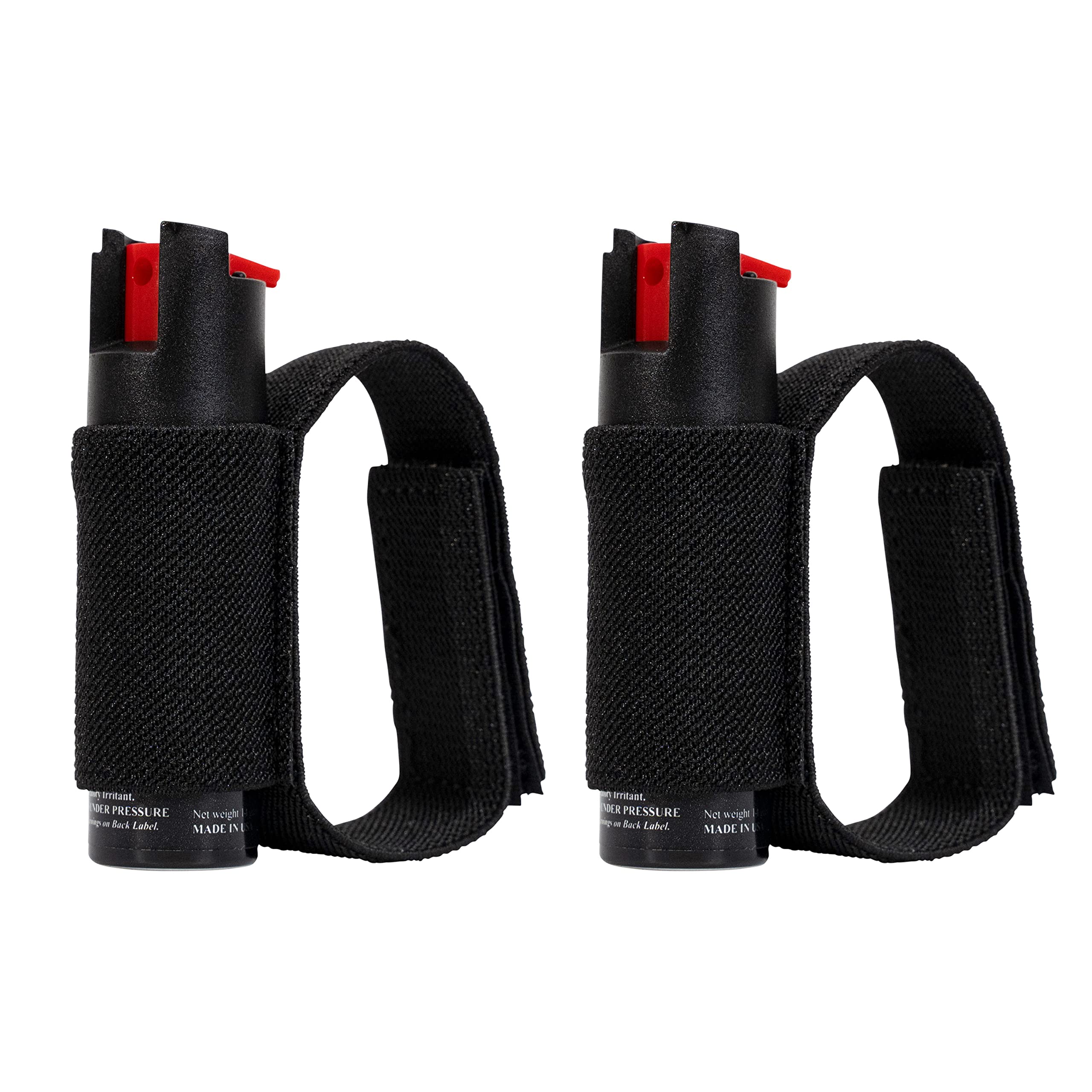 POLICE MAGNUM Pepper Spray Self Defense- Running Safety Gear- Made in The USA (2 Pack 1/2oz Joggers) (Black 2 Pack)