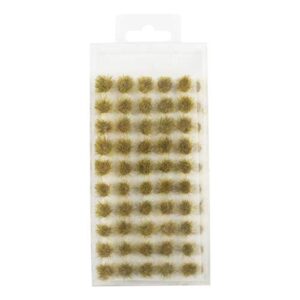 War World Scenics Self Adhesive Static Grass Tufts x 100 – Dead, 6mm – Model Railway Wargame Scenery Railroad Modelling Diorama Miniature Hobby Tabletop