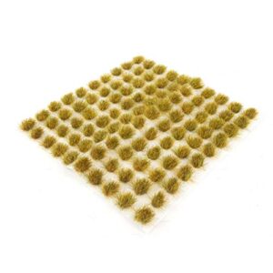 War World Scenics Self Adhesive Static Grass Tufts x 100 – Dead, 6mm – Model Railway Wargame Scenery Railroad Modelling Diorama Miniature Hobby Tabletop