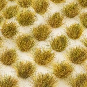 War World Scenics Self Adhesive Static Grass Tufts x 100 – Dead, 6mm – Model Railway Wargame Scenery Railroad Modelling Diorama Miniature Hobby Tabletop