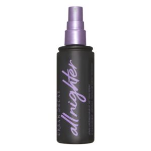 urban decay all nighter waterproof makeup setting spray for face, long-lasting award-winning finishing spray for smudge-proof & transfer-resistant makeup, 16 hr wear, oil-free, natural finish, 4 fl oz