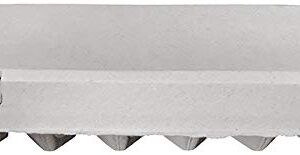 Blank 12-Egg Flat Top Paper Pulp Carton - Bulk Egg Cartons (50)