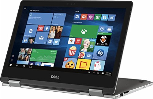 Dell 2017 Inspiron 7000 13.3" 2-in-1 Full HD Touchscreen Convertible Laptop, 7th Intel Core i5-7200u, 8GB DDR4 RAM, 256GB SSD, Backlit Keyboard, Bluetooth, HDMI, 802.11AC, Windows 10-Silver