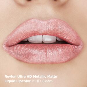 Revlon Ultra HD Metallic Matte Liquid Lipcolor, Liquid Lipstick, Dazzle