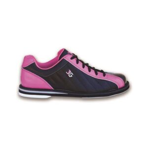 bowlerstore products 3g ladies kicks bowling shoes- black/pink (9 m us, black/pink)