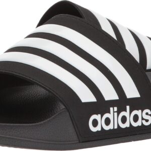 adidas Men's Adilette Shower Slides Black/White/White 11