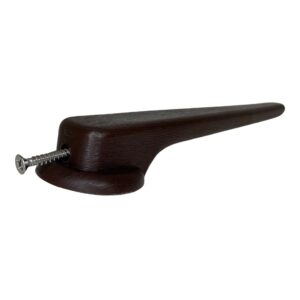 profurnitureparts recliner handle lever 5/8 inch square mount, set screw include, dark brown finish