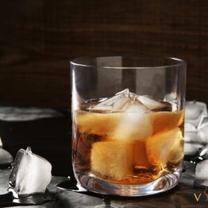 Vivocci Unbreakable Tritan Plastic Rocks 12.5 oz Whiskey & Double Old Fashioned Glasses | Thumb Indent Base | Ideal for Bourbon & Scotch | Perfect For Homes & Bars | Dishwasher Safe | Buy 6 Pay 5