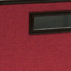 ClosetMaid 1132 Cubeicals Premium Fabric Bin with Decorative Trim, Rose Red Linen