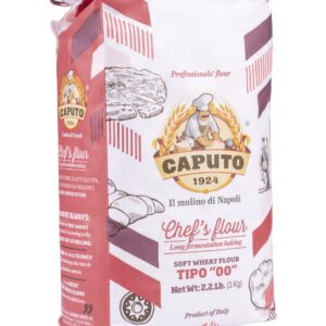 Antimo Caputo Chefs Flour - Italian Double Zero 00 - Soft Wheat for Pizza Dough, Bread, & Pasta, 2.2 Lb (Pack of 2)