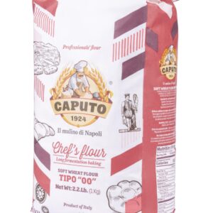 Antimo Caputo Chefs Flour - Italian Double Zero 00 - Soft Wheat for Pizza Dough, Bread, & Pasta, 2.2 Lb (Pack of 2)