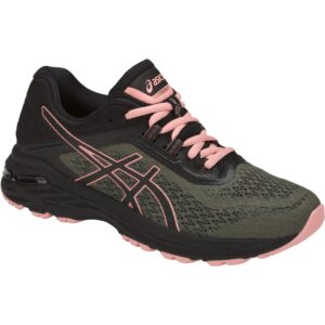 ASICS Women's GT-2000 6 Trail Running Shoes, 6.5, Four Leaf Clover/Black/Coral C
