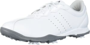 adidas women's w adipure dc golf shoe, ftwr white/silver met./silver met, 11 medium us