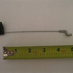 Recliner Repair Parts: Recliner Pull Handle Cable Release 4 1/2 Inch Black Oval with S Tip