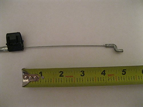 Recliner Repair Parts: Recliner Pull Handle Cable Release 4 1/2 Inch Black Oval with S Tip
