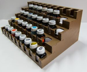 gamecraft miniatures paint rack - testors square enamels