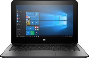 hp probook x360 g1 ee 11.6" touchscreen led hd 2-in-1 laptop, intel celeron n3350 dual-core 1.1ghz, 4gb ddr3, 64gb ssd emmc, type-c, hdmi, rj-45, wifi ac, bluetooth 4.2, windows 10 pro