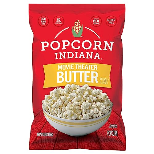 Popcorn, Indiana Popcorn, Original Movie Theater , 5.5 Ounce (Pack of 6) Movie Theater Butter