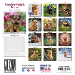 2022 2023 Norwich,Norfolk Calendar,Dog Breed Monthly Wall Calendar,Norwich,Norfolks Calendar,12x24 Opened,Thick No-Bleed Paper,Giftable,Planner Calendar for Organizing & Planning,Made in USA