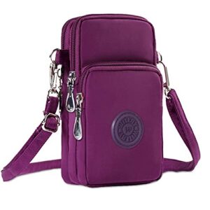 witery waterproof nylon cute crossbody cell phone purse smartphone wallet bag for women teen girls