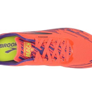 Brooks Mach 18 Fiery Coral/Electric Purple/Black 10.5 B (M)