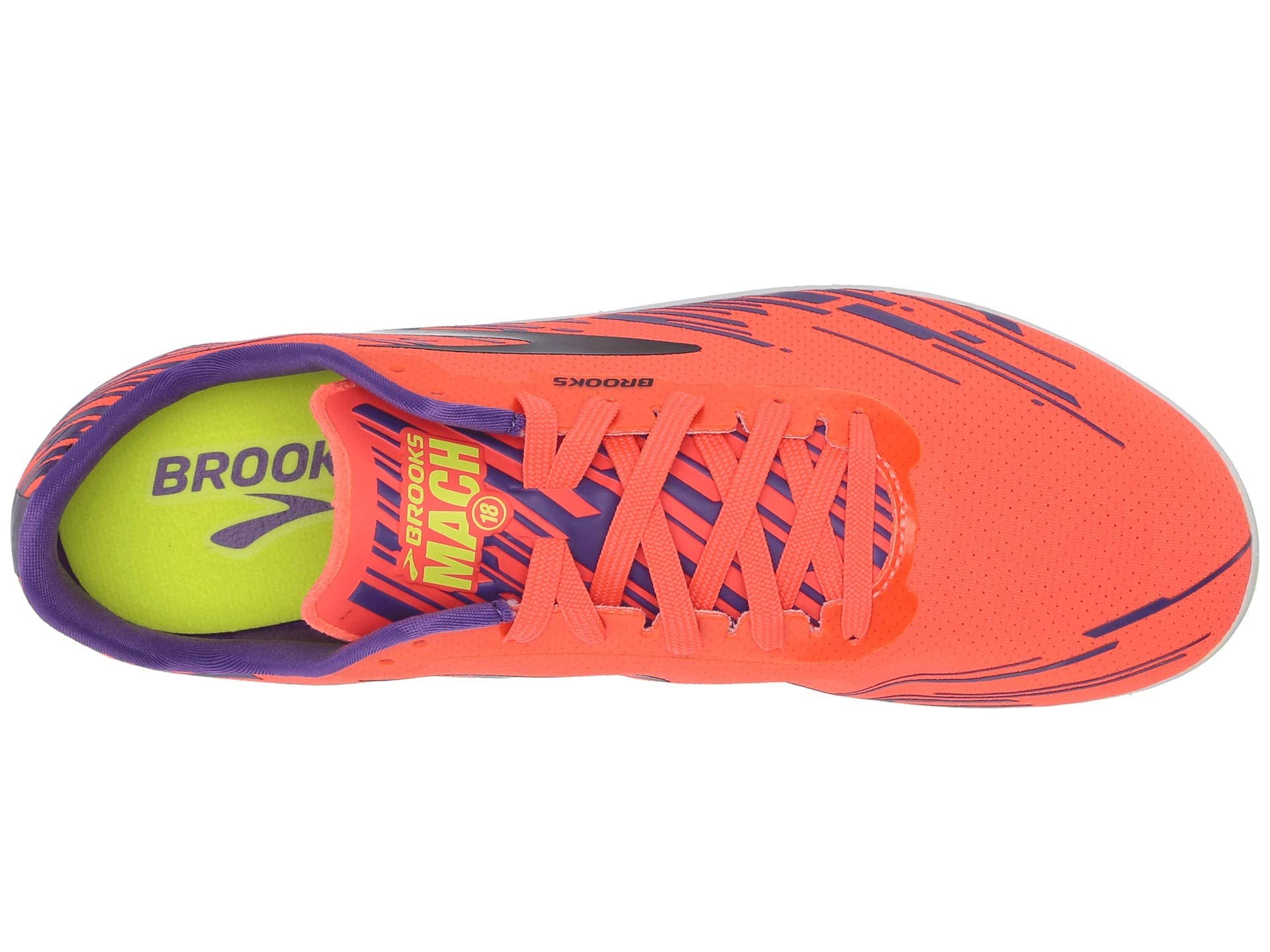 Brooks Mach 18 Fiery Coral/Electric Purple/Black 10.5 B (M)