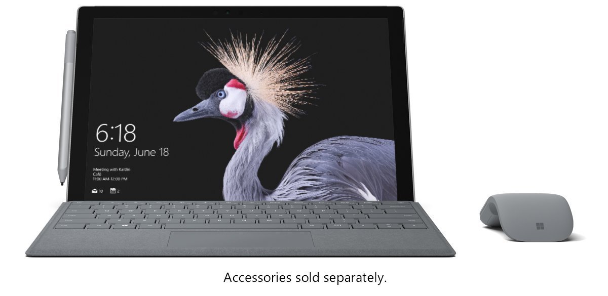 Microsoft Surface Pro, Model 1796 (FKG-00001) Intel i7, 8GB RAM, 256GB SSD, 12.3inch PixelSense Multi-Touch, Win10 Pro