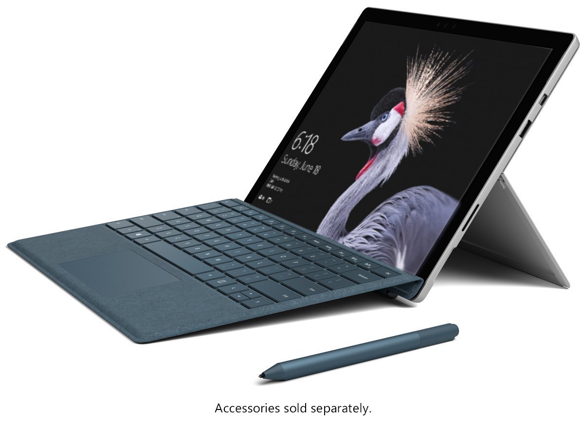 Microsoft Surface Pro, Model 1796 (FKG-00001) Intel i7, 8GB RAM, 256GB SSD, 12.3inch PixelSense Multi-Touch, Win10 Pro