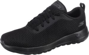 skechers women's go walk joy paradise shoe, black, 9 m us