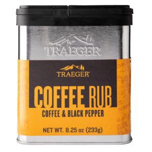 traeger grills spc172 coffee rub with coffee, cocoa, & black pepper