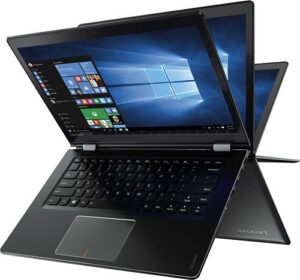 lenovo 2-in-1 flex 4 flagship high performance 14" hd touchscreen laptop pc, intel pentium 4405u dual-core, 4gb ddr4, 500gb hdd, bluetooth, wifi, windows 10, black
