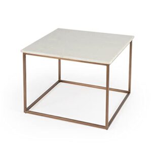 butler holland marble and metal coffee table