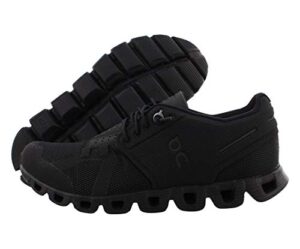 on running womens cloud textile synthetic trainers (10.5, all black)
