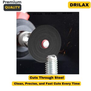 Fiberglass Reinforced Cut-off Wheels Discs Kit 1 1/4 inch Diameter 25 Pieces + 2 Mandrel For Dremel Rotary Tool 426 426b Compatible
