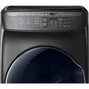 SAMSUNG WV55M9600AV 5.5 cu. ft. Smart Washer with FlexWash(TM) in Black Stainless Steel