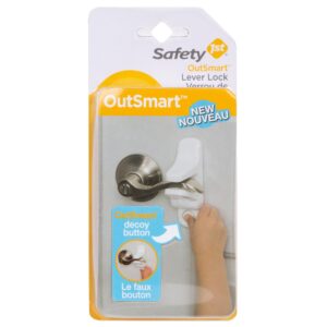 safety 1st outsmart child proof door lever lock, white, 1 count