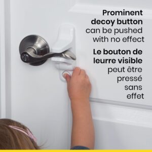 Safety 1st OutSmart Child Proof Door Lever Lock, White, 1 Count