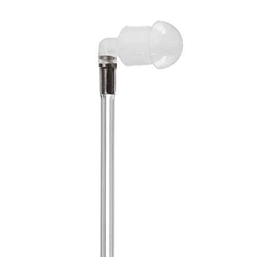A AIRSN Replacement Mushroom Earbud Ear Tips for Motorola Kenwood Two Way Radio Coil Tube Audio Kits/Transparent Acoustic Tube Earpieces (Standard Mushroom)
