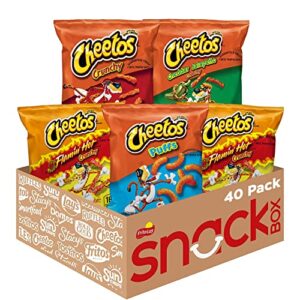 cheetos cheese flavored snacks, variety pack, (pack of 40)
