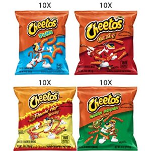 Cheetos Cheese Flavored Snacks, Variety Pack, (Pack of 40)