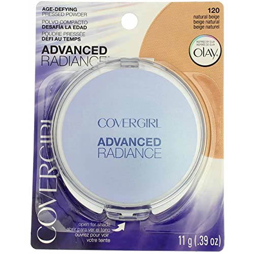 COVERGIRL Advanced Radiance Age-Defying Pressed Powder Natural Beige 120.39 Ounce (packaging may vary)