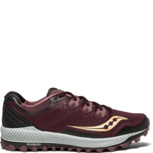 Saucony Women's Peregrine 8 Running Shoe, Wine/Beach, 7 Medium US