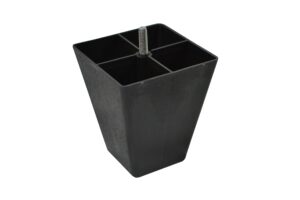 fr black plastic pyramid style 4.5 inch leg for sofas and recliners