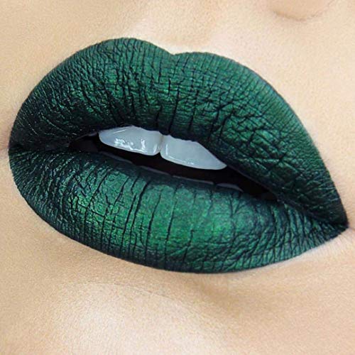 LA Splash Cosmetics Soft Long Lasting Waterproof Matte Dark Green Liquid Lipstick - Wickedly Divine Collection (Envy)