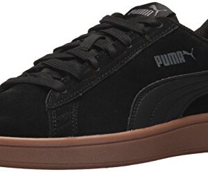PUMA Men's SMASH V2 Sneaker, Puma Black-Puma Black, 12
