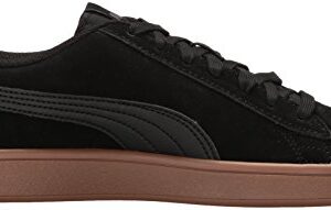 PUMA Men's SMASH V2 Sneaker, Puma Black-Puma Black, 12